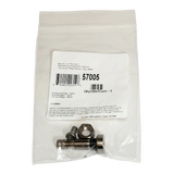 Schrader 57005 TPMS valve stem with silver nuts, screws in clear bag for rim hole