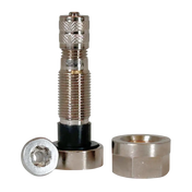 Silver Schrader 57005 TPMS valve stem with nut for rim hole