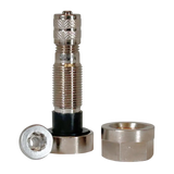 Silver Schrader 57005 TPMS valve stem with nut for rim hole