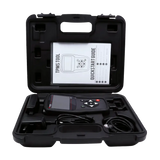 Schrader S57 TPMS tool in case with touchscreen, buttons, cables for quick mode diagnostics