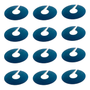 Blue circular cable markers for TSI Blade Sipper Machine or sipping machine use