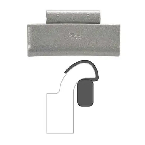 AA EN Clip-On Wheel Weight (Steel / 25/Box) - 10 gm / 0.25