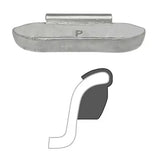 C-HORSE 25-Pack Clip-On Wheel Weights – 2.25 Oz P-Style For Steel Wheels – ATV, Motorcycle, Passenger Car