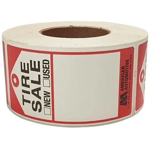 Tire Repair Supplies - AA Used Tire Labels (500/Box)
