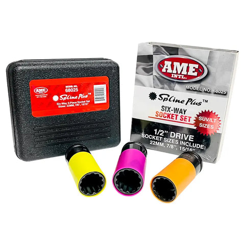 AME 68025 1/2 Drive Damaged Nut Socket Set for 22mm 7/8