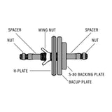 Amermac Series 80 Wingnut for Hub Centric Truing - S080-WN -
