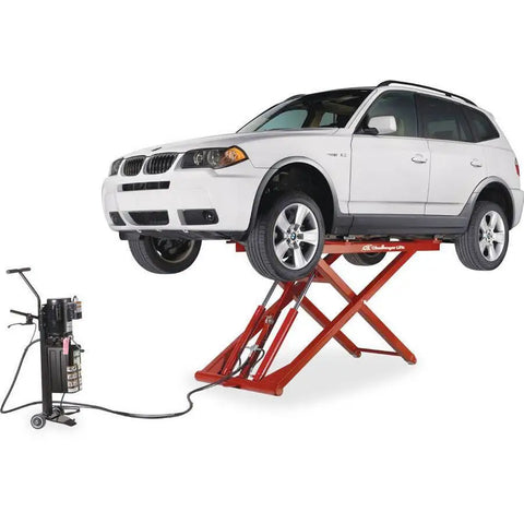 Challenger 6000 lbs Portable Mid-Rise Lift with Electric/Hydraulic Challenger 6000 lbs Portable Mid-Rise Lift with Electric/Hydraulic