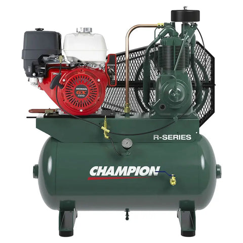 Champion 80 Gal R Series Air Compressor Honda 13 HP Horz -