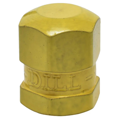 Dill Yellow Brass Aircraft Valve Cap (VR5/637) (Ea.) - Tire
