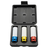 Esco 1/2 Dr. Extra Deep Metric Impact Socket Set (3pcs) -