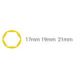 Esco 1/2 Dr. Extra Long Thin Wall Deep Wheel Lug Socket Set