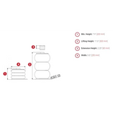 ESCO 2 Ton 3 Stage Bladder Jack - 92041 - Misc. Jack