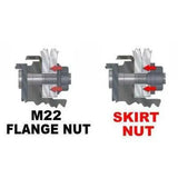 Tire Changing Tools - Esco Skirt Nut Replace Stnd M22 Flange Nuts