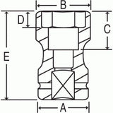 Impact Socket - GP Combination Deep Length Budd Impact Socket