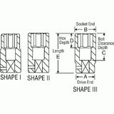 Impact Socket - GP 1/2 In  Drive  Deep Impact Sockets