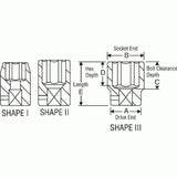 Impact Socket - GP 1/2 Inch Drive Standard Length