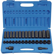 Impact Socket - GP 1/2 In Drive Standard And Deep Metric Socket Set (30 Piece)