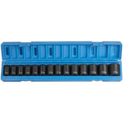 Impact Socket - GP 1/2 In Drive Standard Metric Socket Set (14 Piece)