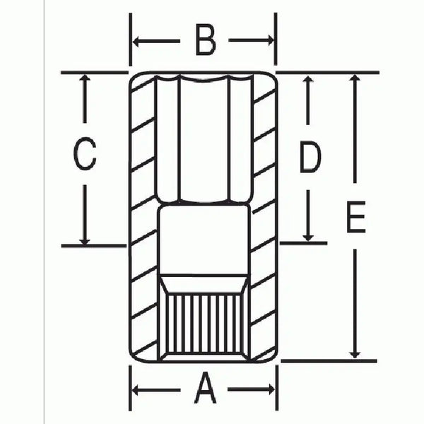 GP 5 Spline Drive Deep Length Impact Sockets Lifetime Warranty All