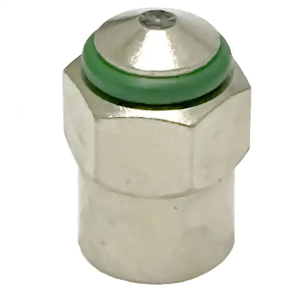 Green Chrome Caps for Nitrogen Filled Tires (10/Bag) All Tire Supply