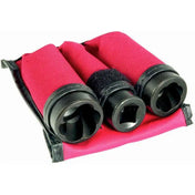 Impact Socket - Ken-Tool 3-Piece 6-Fluted Twist Flip Socket Set