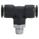 Milton 1/4 Male NPT Push to Connect Swivel Branch Tee (Ea) -