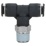 Milton 1/4 Male NPT Push to Connect Swivel Branch Tee (Ea) -
