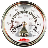 Milton 1/8 NPT Mini Pressure Gauge - to 160 PSI - Air Tools