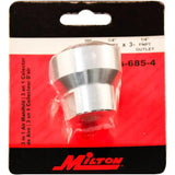 Air Tools - Milton 3 In 1 Air Manifold Lightweight Aluminum 1/2 In Female NPT X 1/4 In Male NPT