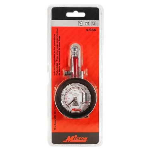 Milton S934 Dial Type Tire Gauge w/ Tread Depth Gauge