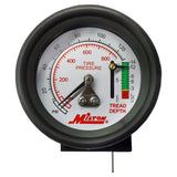 Milton S934 Dial Type Tire Gauge w/ Tread Depth Gauge