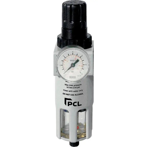 Air Tools - PCL Piggyback Filter - Regulator 0 - 170 PSI W/ 1/4 In FPT