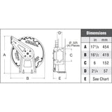 Reelcraft Medium Duty Low Pressure Air/Water Reel - Air