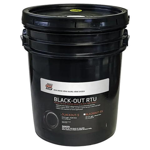 Rema Ready to Use Water Based Black Tire Paint (5 Gal) -