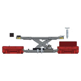 Rotary RJ7100Y 7,000 lbs Rolling Jack for Four-Post Lift -