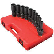 Impact Socket - Sunex 1/2 In Dr. 10 Pc. SAE Universal Deep Impact Socket Set