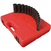 Impact Socket - Sunex 1/2 In Dr. 14 Pc. Metric Deep Impact Socket Set