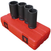 Impact Socket - Sunex 1/2 In Dr. 4 Pc. Metric Deep Spindle Nut Impact Socket Set