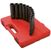 Sunex 1/2 in Dr. 9 Pc. Metric Extra Long Deep Impact Socket Set