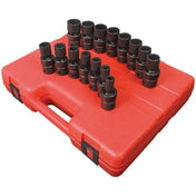 Impact Socket - Sunex 1/2 In Dr. 12 Pt. 15 Pc. Metric Universal Impact Socket Set