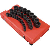 Impact Socket - Sunex 3/4 In Dr. 29 Pc. SAE Impact Socket Set