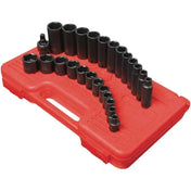 Impact Socket - Sunex 3/8 In Dr. 25 Pc. SAE Master Impact Socket Set