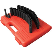 Impact Socket - Sunex 3/8 In Dr. 28 Pc. SAE And Metric Master Double Deep Impact Socket Set