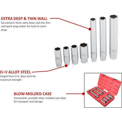 Sunex 3 8 in Dr. 7 Pc. Master Spark Plug Socket Set All Tire Supply