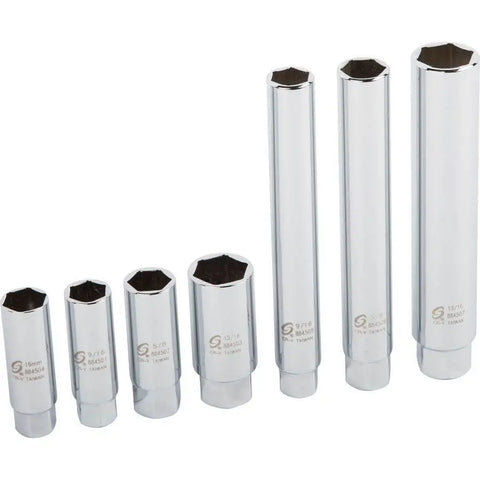 4 Piece Spark Plug Socket Set - 3/8 Sq Drive WallDrive Sockets - Forged Steel 4 Piece Spark Plug Socket Set - 3/8 Sq Drive WallDrive Sockets - Forged Steel
