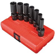 Impact Socket - Sunex 3/8 In Dr. 7 Pc. SAE Universal Deep Impact Socket Set
