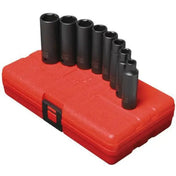 Impact Socket - Sunex 3/8 In Dr. 8 Pc. SAE Deep Impact Socket Set